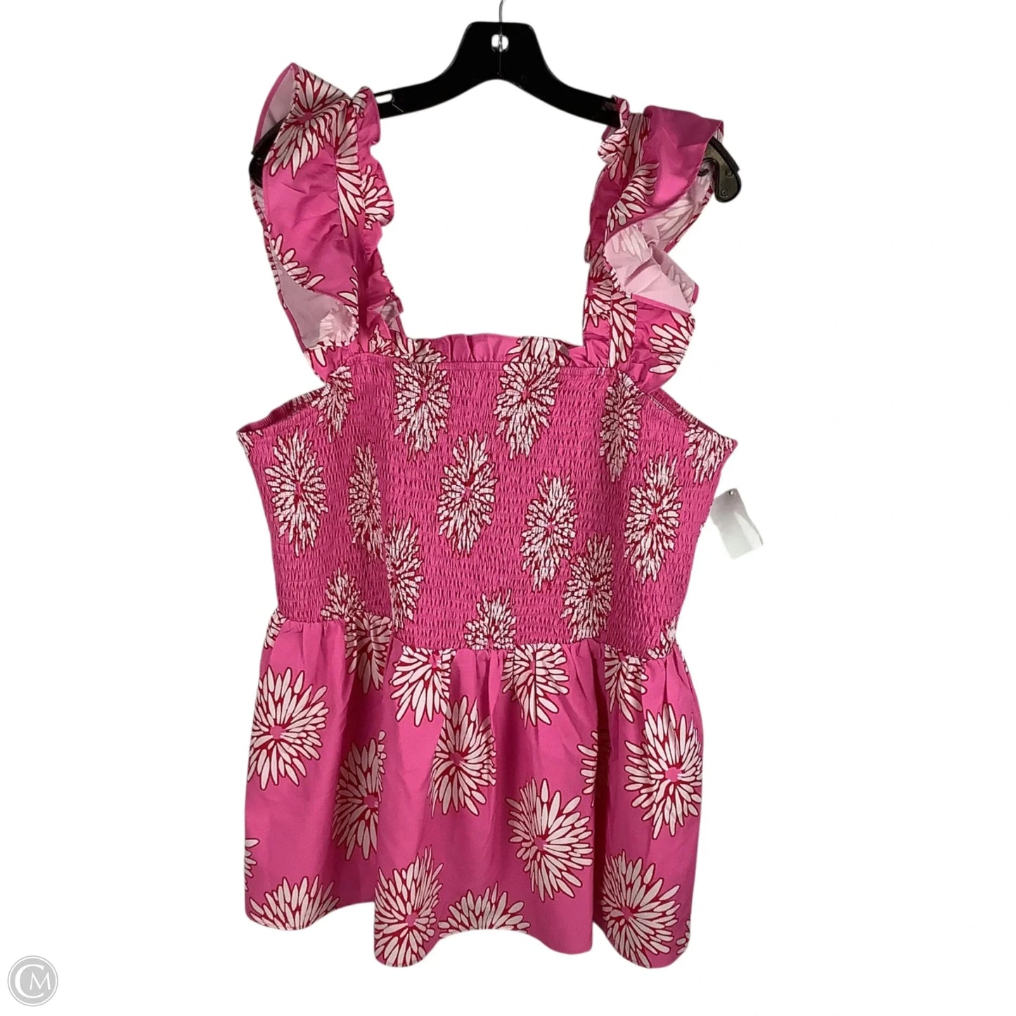 Top Sleeveless By Chicsoul In Pink, Size: 2x