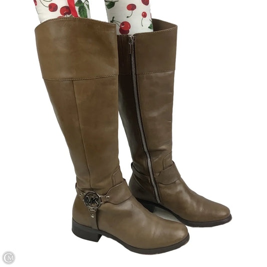 Boots Designer By Michael Kors In Brown, Size: 6