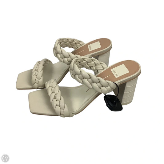 Sandals Heels Block By Dolce Vita In Cream, Size: 9