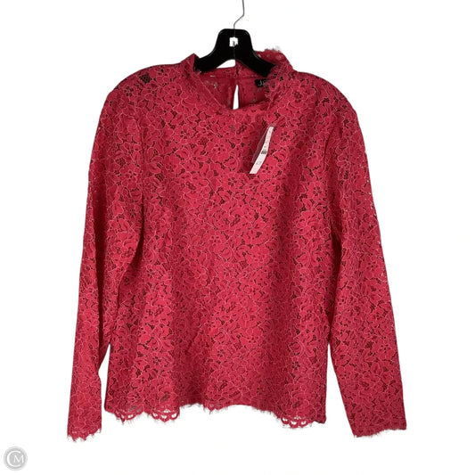 Top Long Sleeve By J. Crew In Pink, Size: 12
