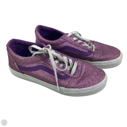 Shoes Sneakers By Vans In Purple, Size: 5 youth/ est. women’s 6.5