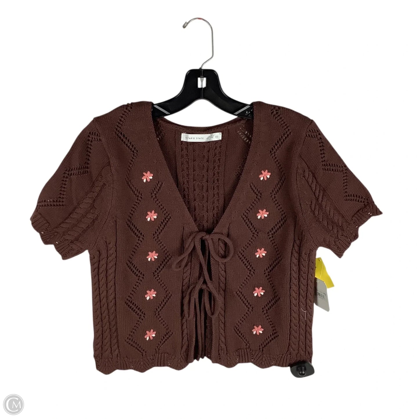 Sweater Short Sleeve By Altard State In Brown, Size: Xxl
