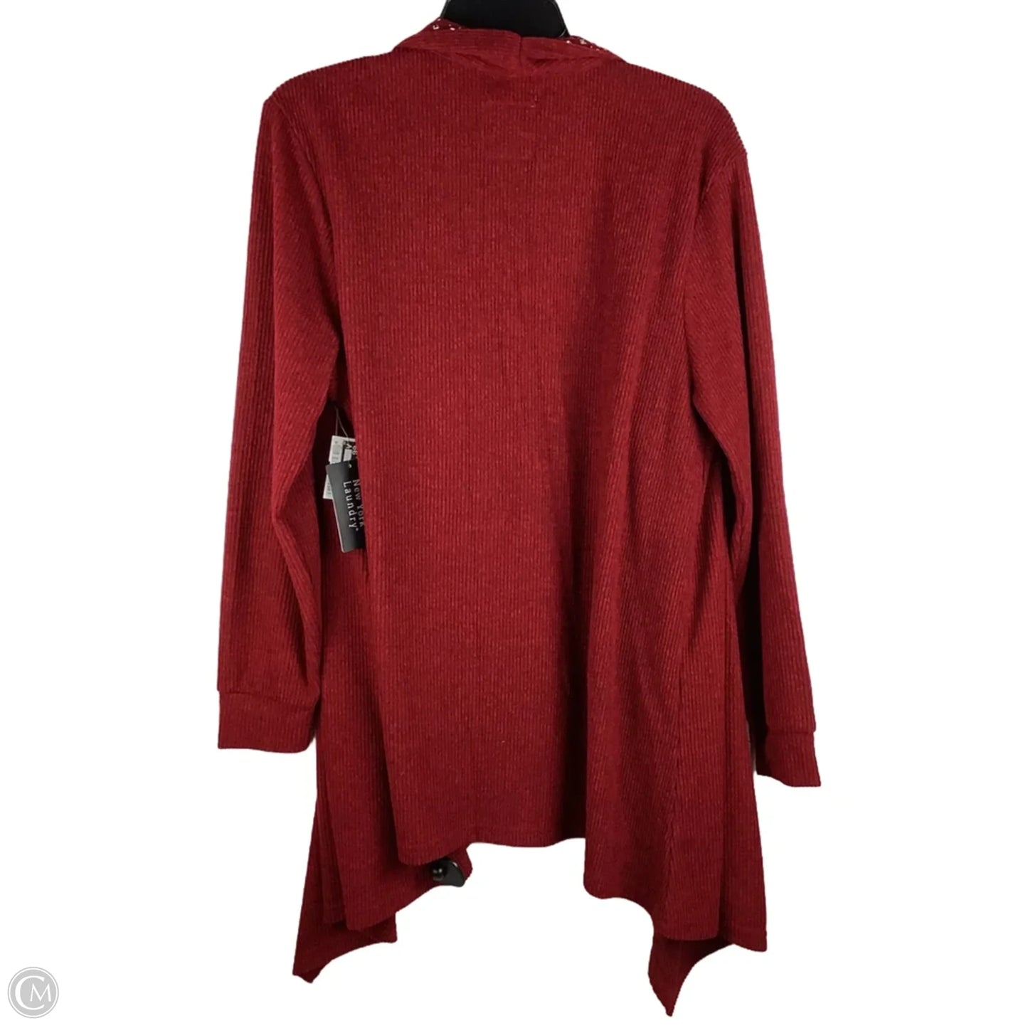 Cardigan By New York Laundry In Red, Size: Xl