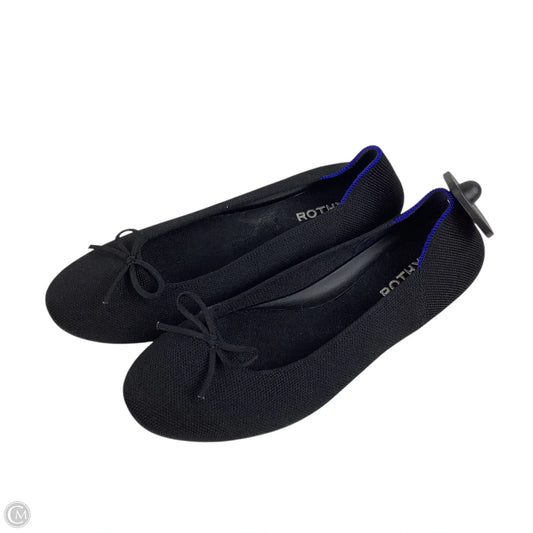 Shoes Flats By Rothys In Black, Size: 9.5