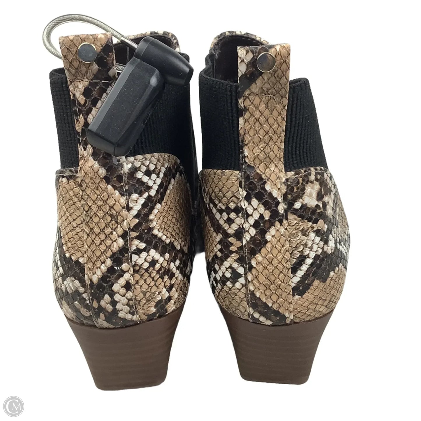 Boots Ankle Flats By Qupid In Snakeskin Print, Estimated Size: 8