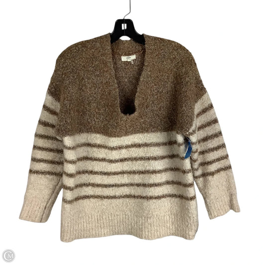 Sweater By Entro In Brown & Cream, Size: M