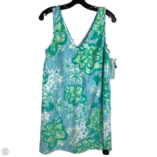 Dress Designer By Lilly Pulitzer In Blue & Green, Size: 10