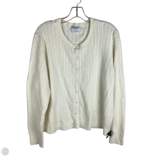 Sweater Cardigan By Old Navy In Cream, Size: 3x
