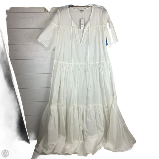 Dress Casual Maxi By J. Crew In White, Size: M