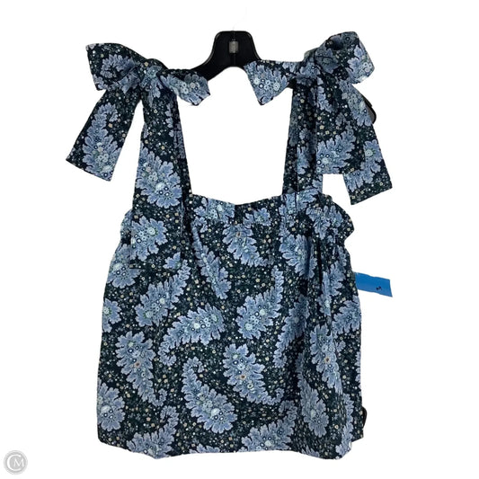Top Sleeveless By J. Crew In Floral Print, Size: L
