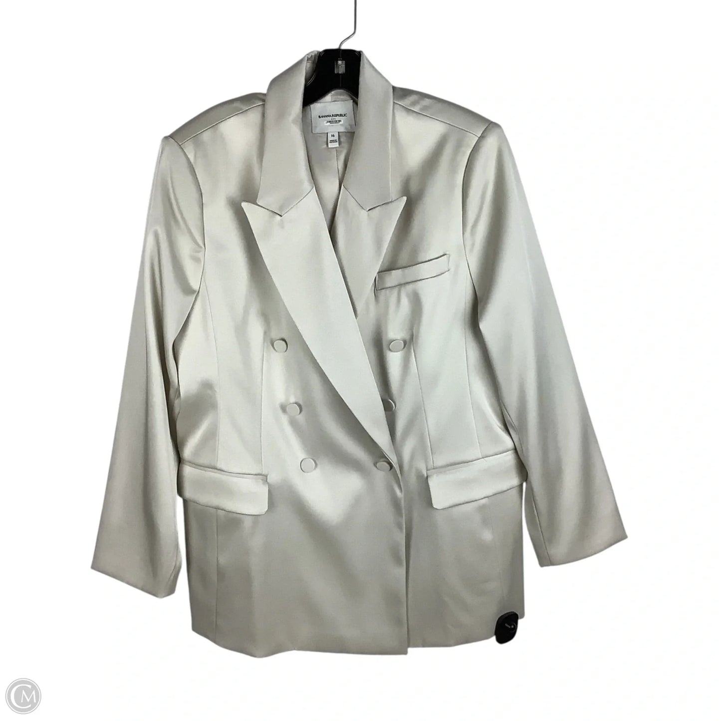 Blazer By Banana Republic In Cream, Size: 16