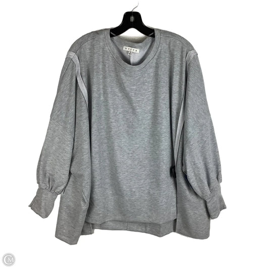 Sweatshirt Crewneck By Hyfve In Grey, Size: S (oversized)