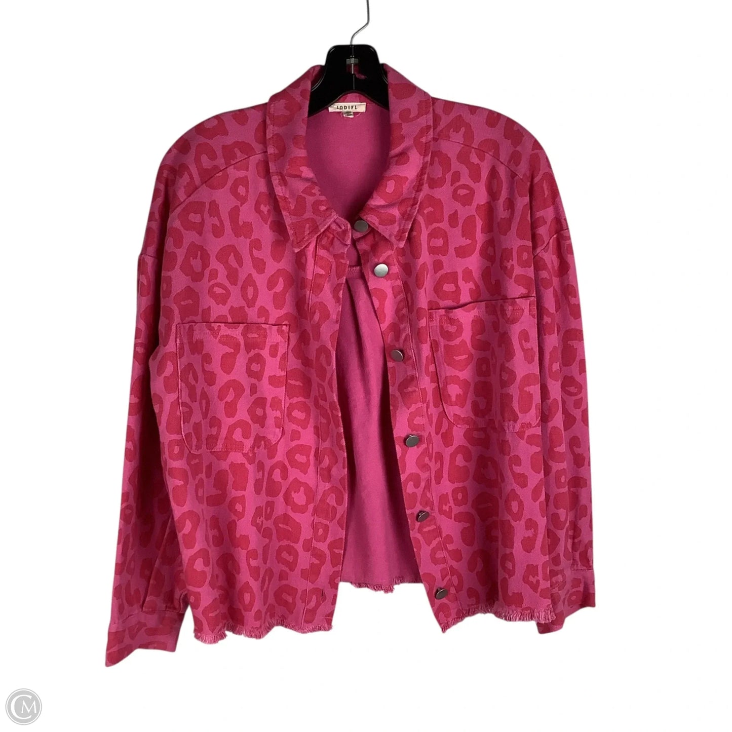 Jacket Denim By Jodifl In Animal Print, Size: M