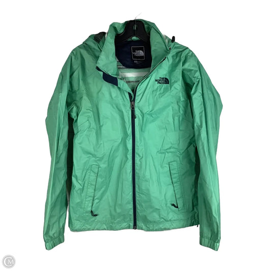 Coat Raincoat By The North Face In Green, Size: M