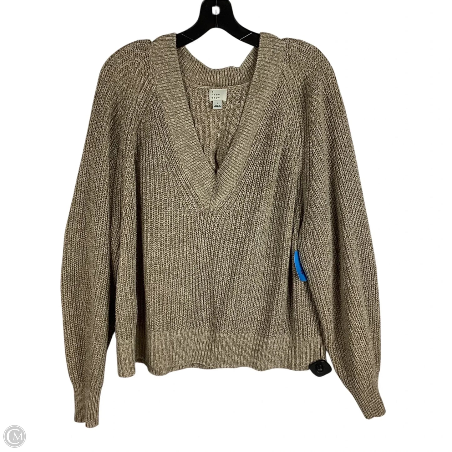 Sweater By A New Day In Taupe, Size: L