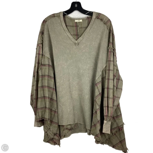 Top Long Sleeve By Clothes Mentor In Green, Size: M