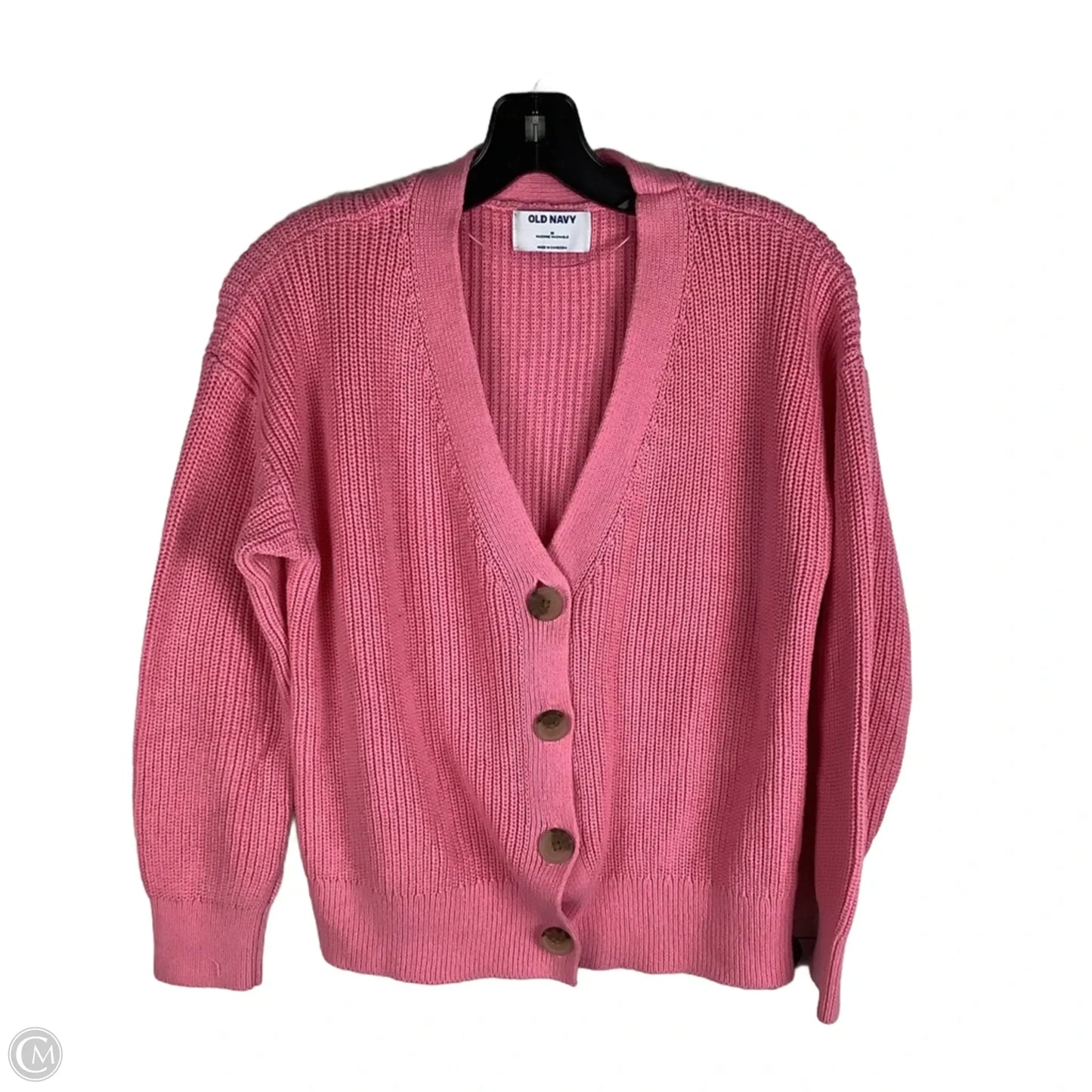Sweater Cardigan By Old Navy In Pink, Size: M