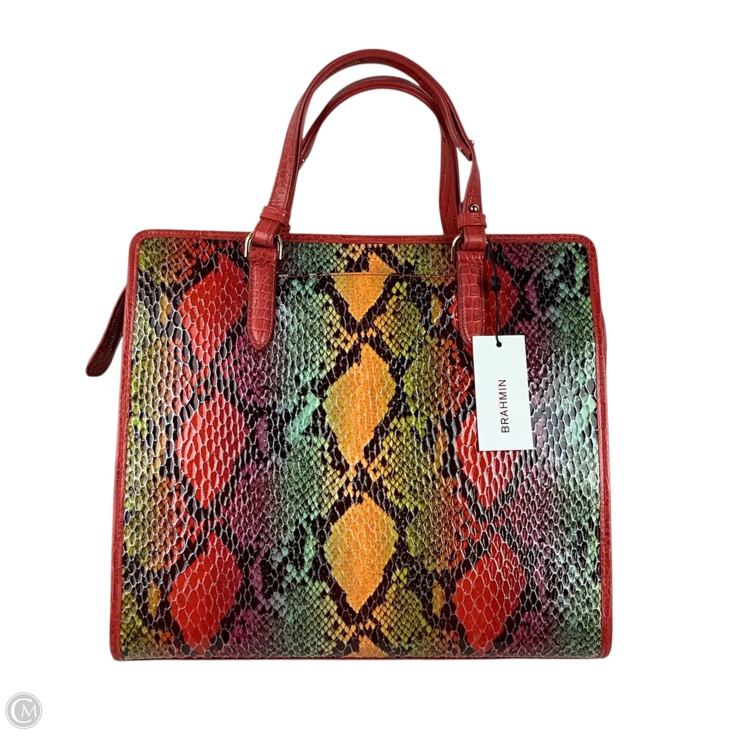 Handbag Designer By Brahmin, Size: Large