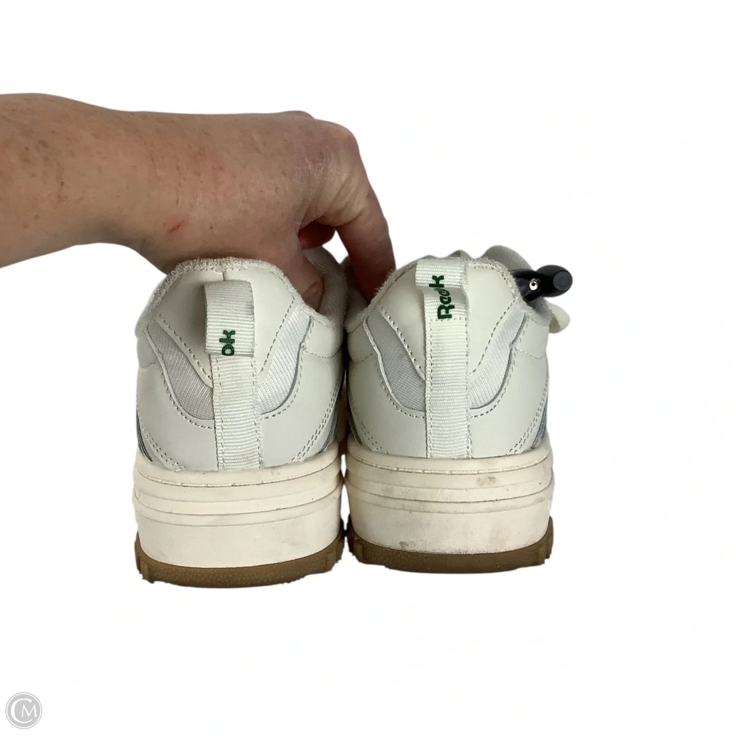 Shoes Sneakers Platform By Reebok In Cream & Green, Size: 7.5