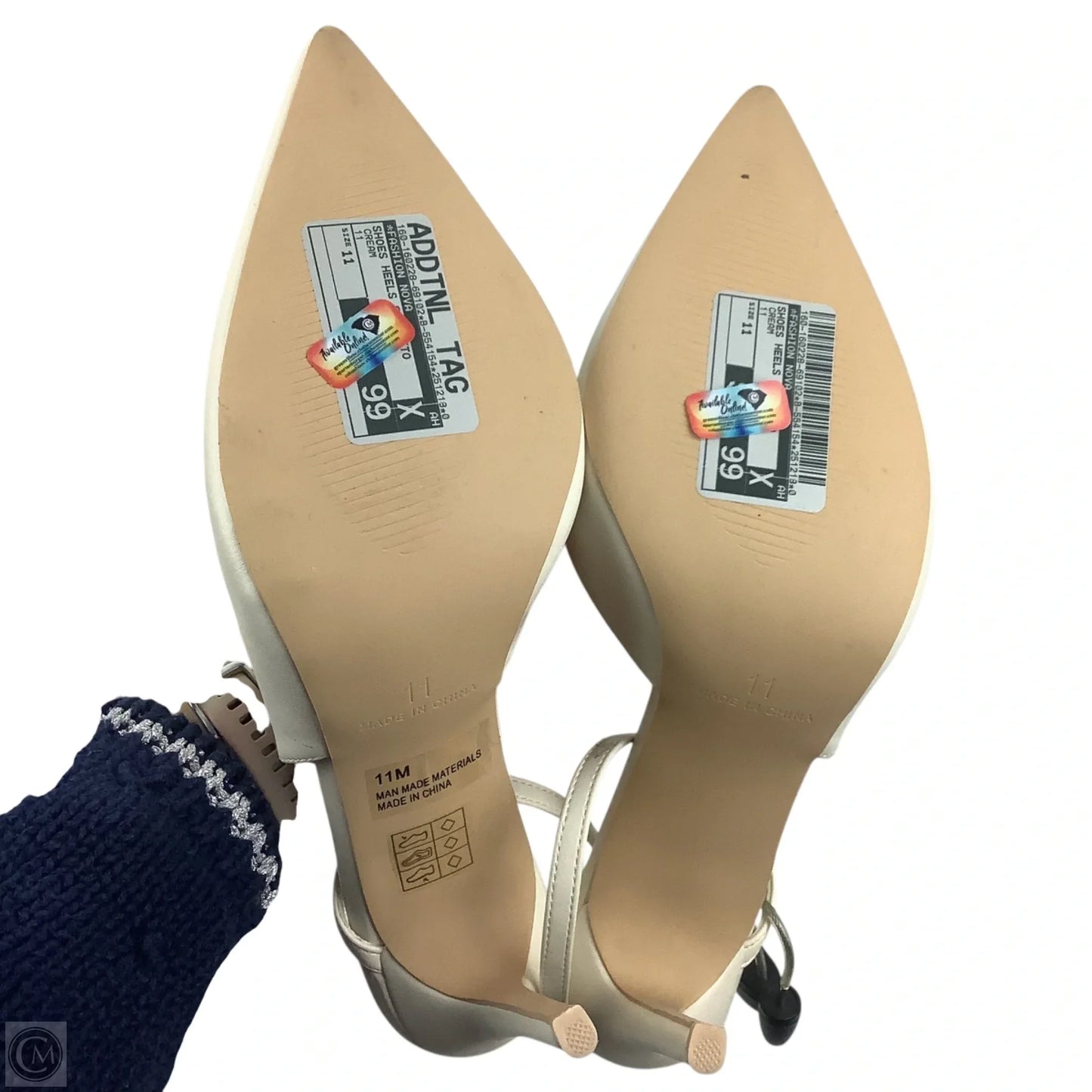 Shoes Heels Stiletto By Fashion Nova In Cream, Size: 11