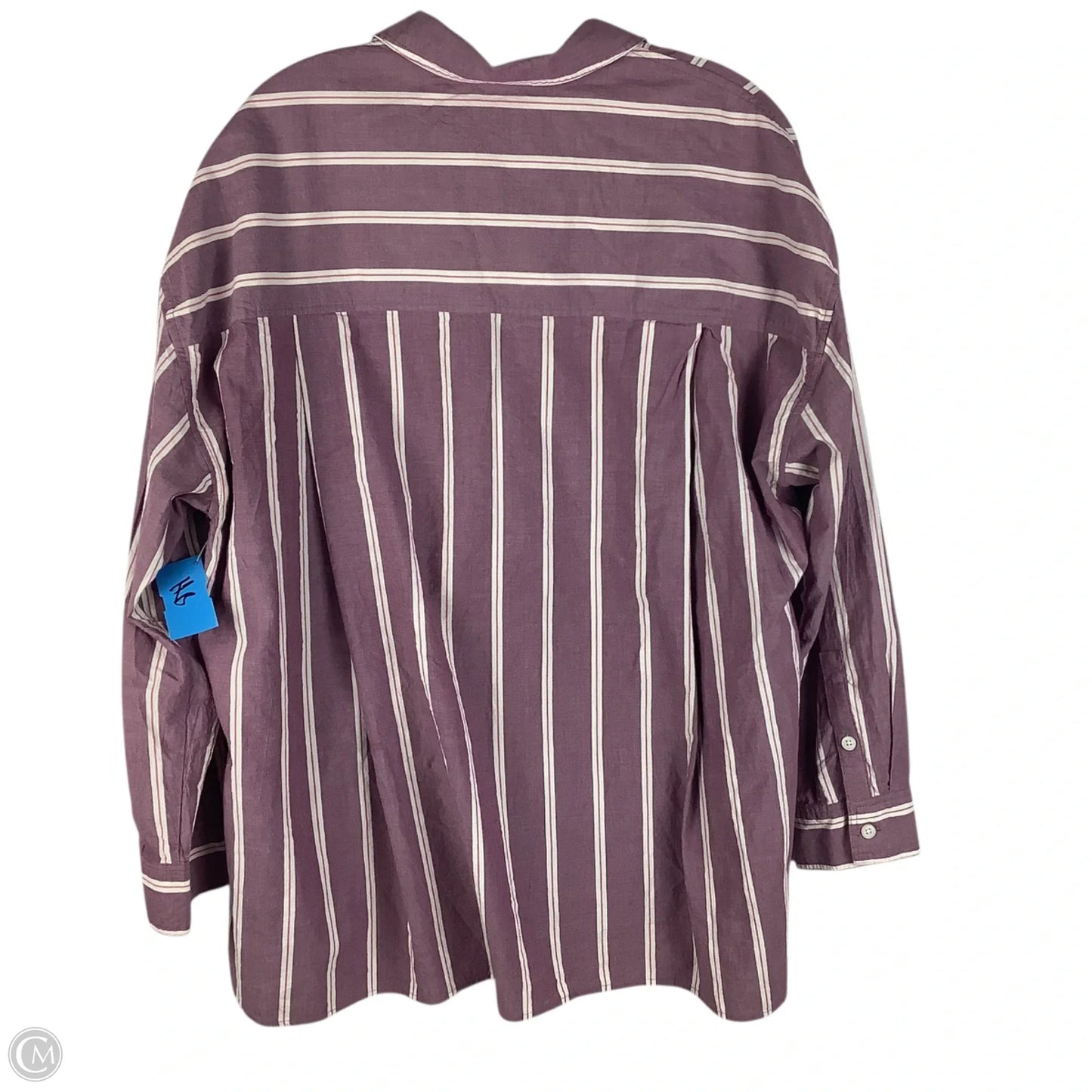 Top Long Sleeve By Madewell In Purple, Size: L
