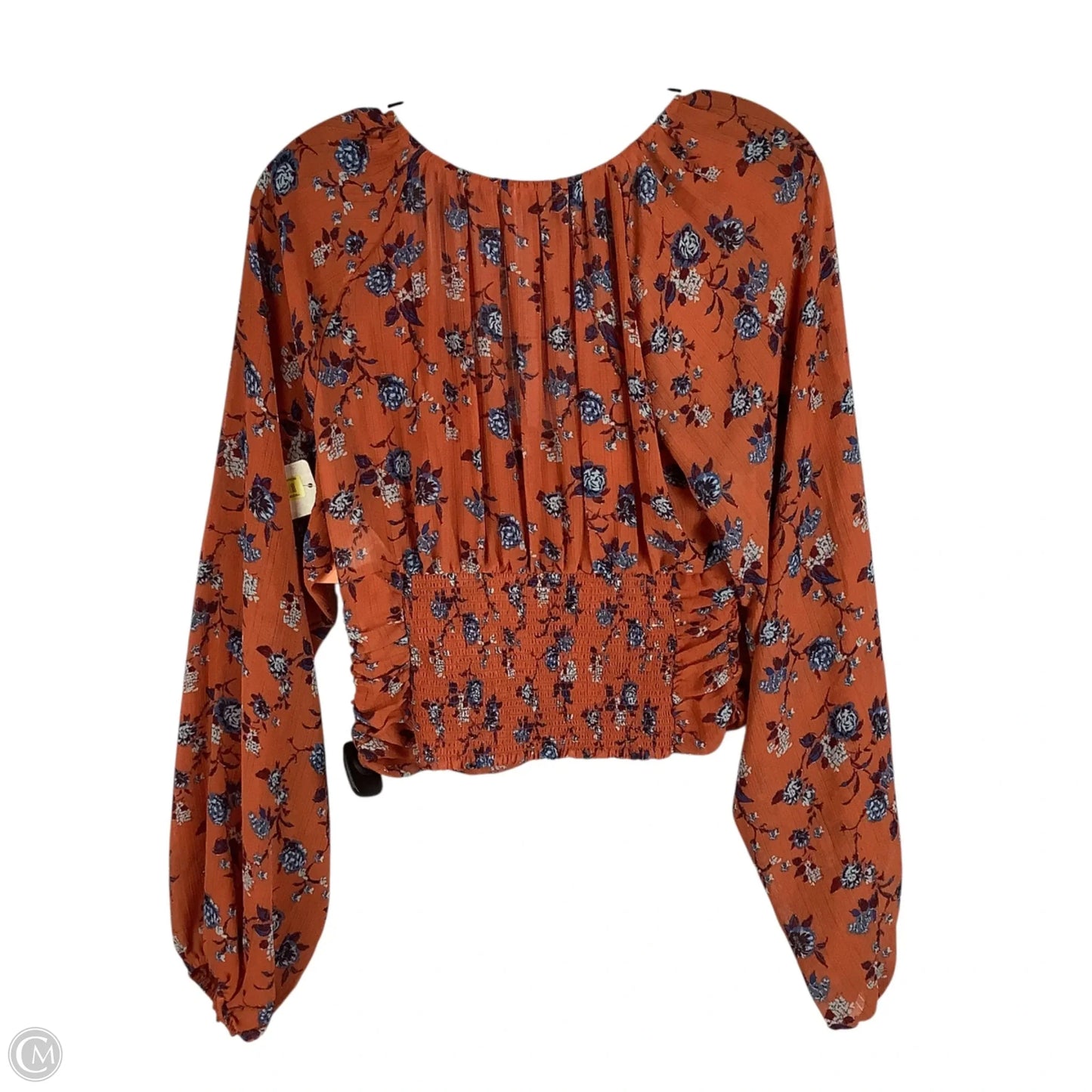 Top Long Sleeve By Free People In Orange, Size: S