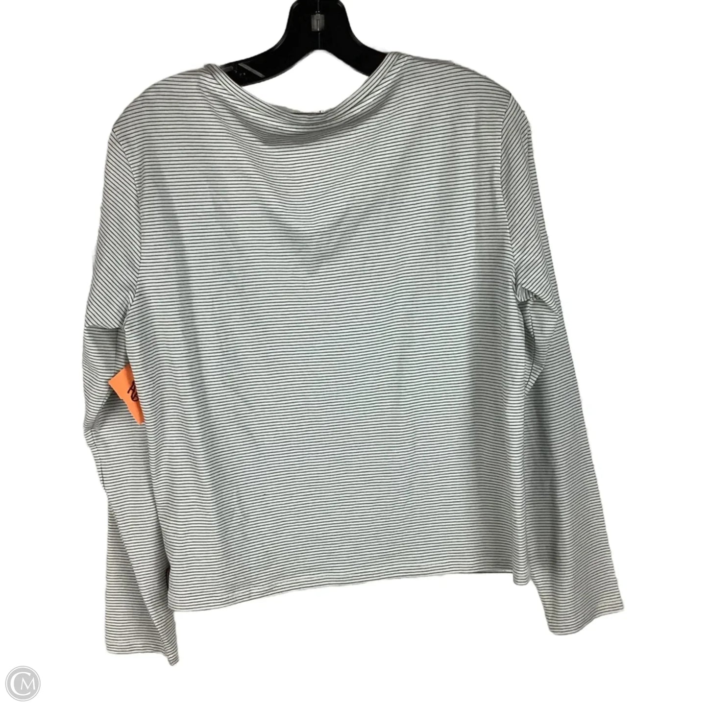 Athletic Top Long Sleeve Crewneck By Athleta In Striped Pattern, Size: M