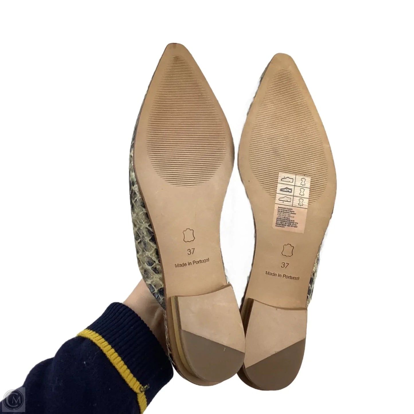 Shoes Flats By H&m In Snakeskin Print, Size: 6.5