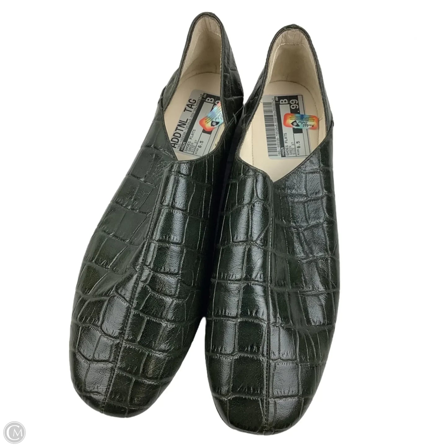 Shoes Flats By H&m In Green, Size: 6.5