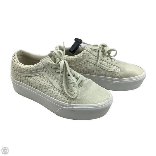 Shoes Sneakers Platform By Vans In Cream, Size: 7