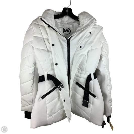 Coat Puffer & Quilted By Michael By Michael Kors In White, Size: M