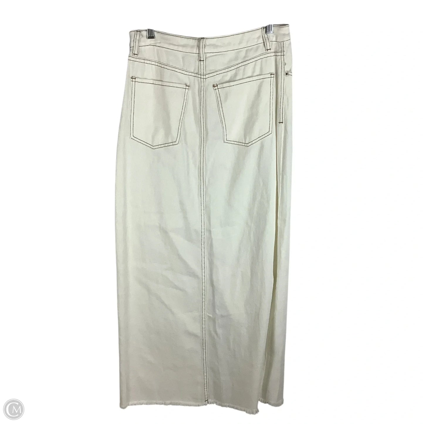 Skirt Midi By Mustard Seed In Cream Denim, Size: M