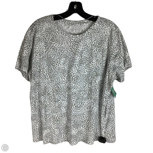 Athletic Top Short Sleeve By Athleta In Animal Print, Size: 2x