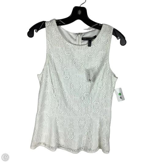 Top Sleeveless By White House Black Market In White, Size: 8