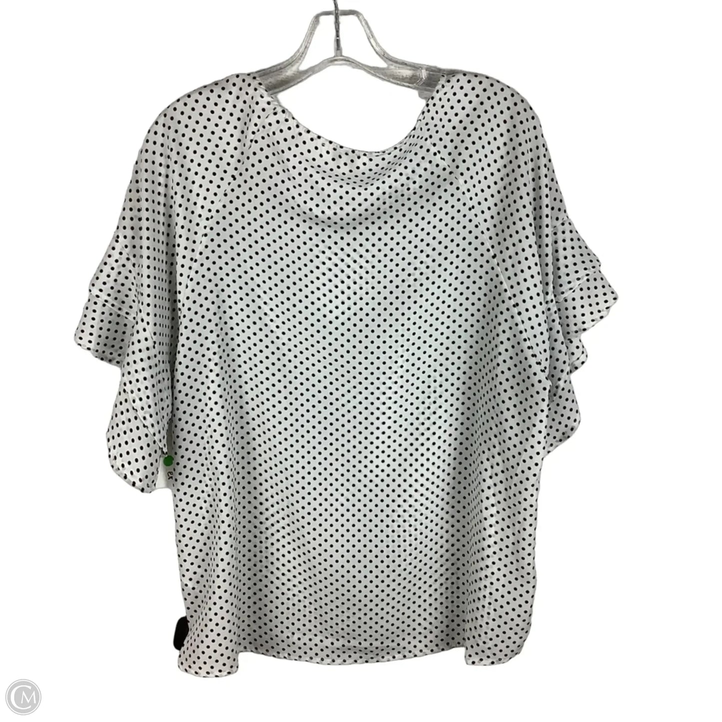 Top Short Sleeve By Umgee In Polkadot Pattern, Size: S