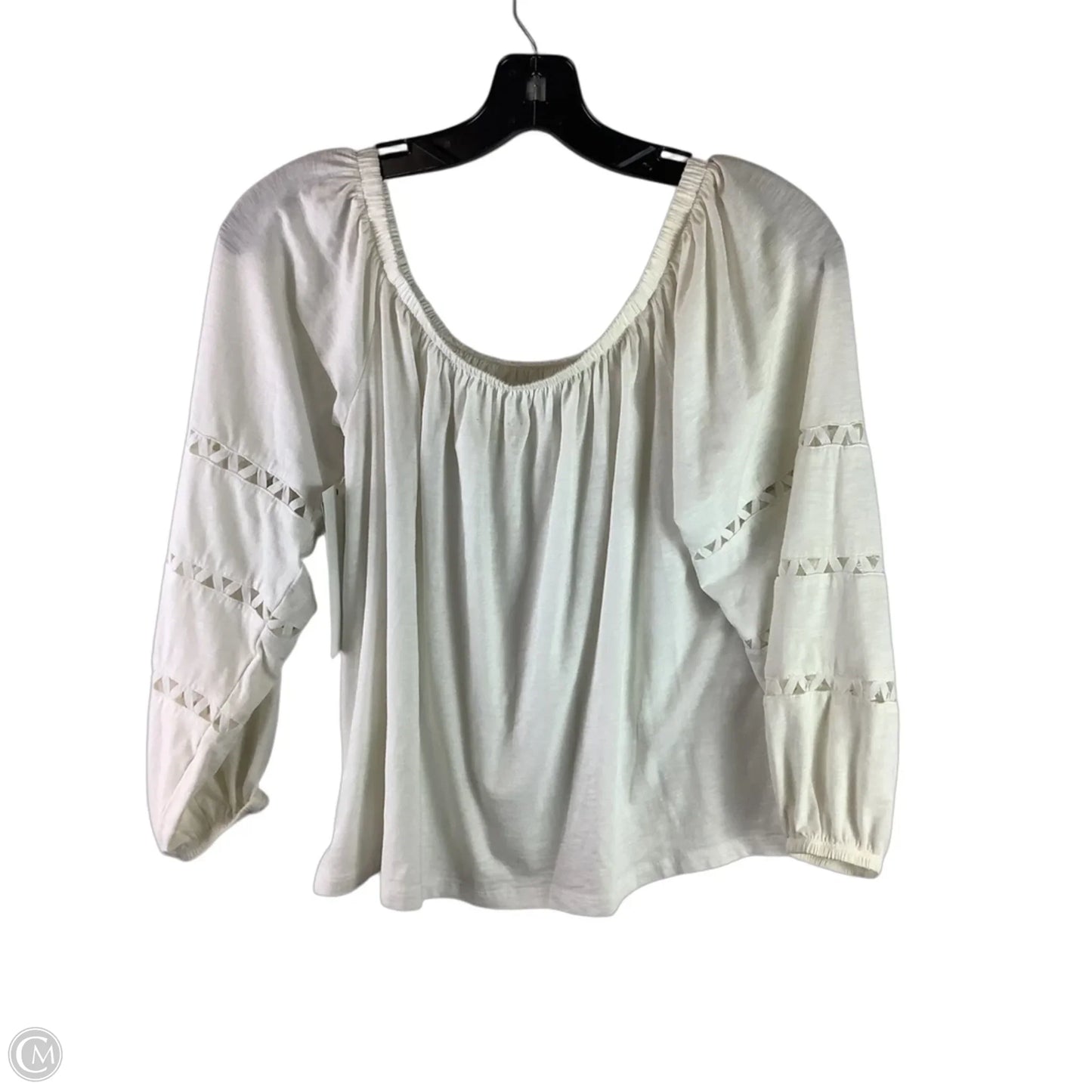 Top Long Sleeve Designer By Lilly Pulitzer In White, Size: S