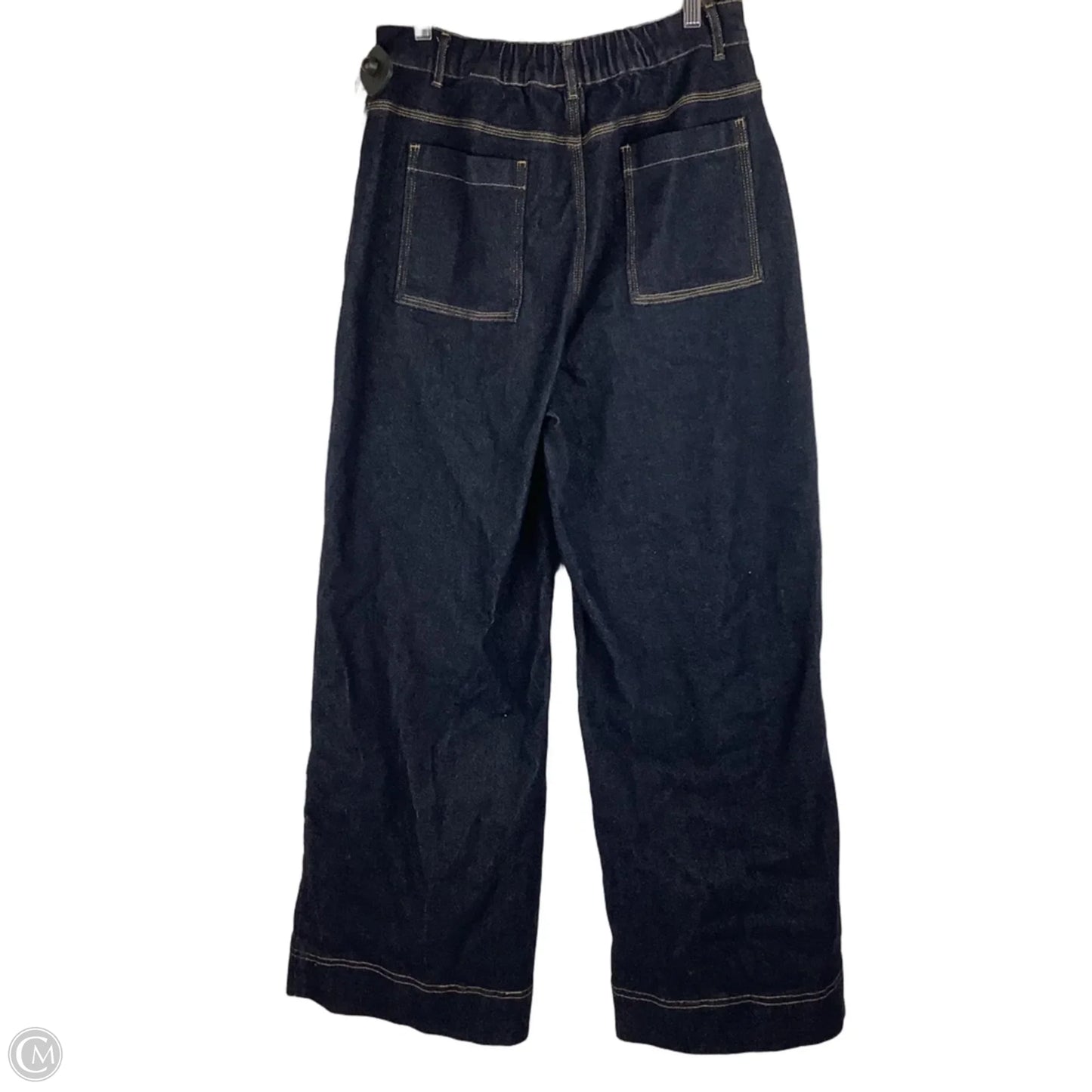 Jeans Wide Leg By Davi & Dani In Blue Denim, Size: L