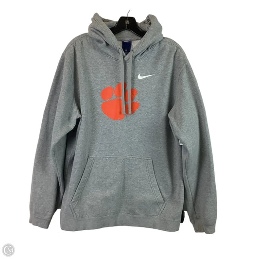 Athletic Sweatshirt Hoodie By Nike Apparel In Grey, Size: Xl