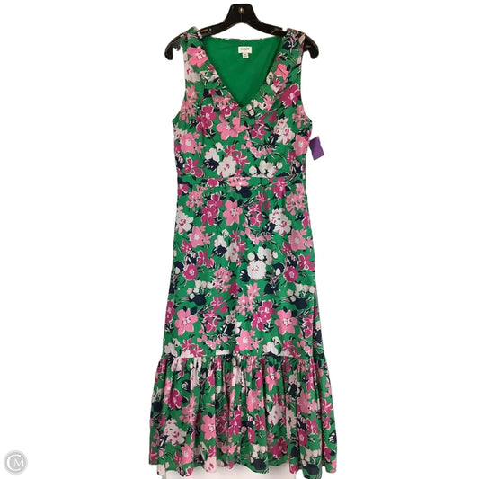 Dress Casual Midi By J. Crew In Green, Size: 10