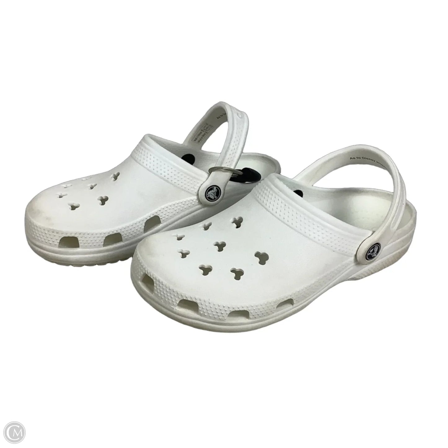 Shoes Flats By Crocs In White, Size: 7