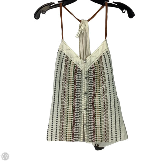 Top Sleeveless By Clothes Mentor In Cream, Size: M