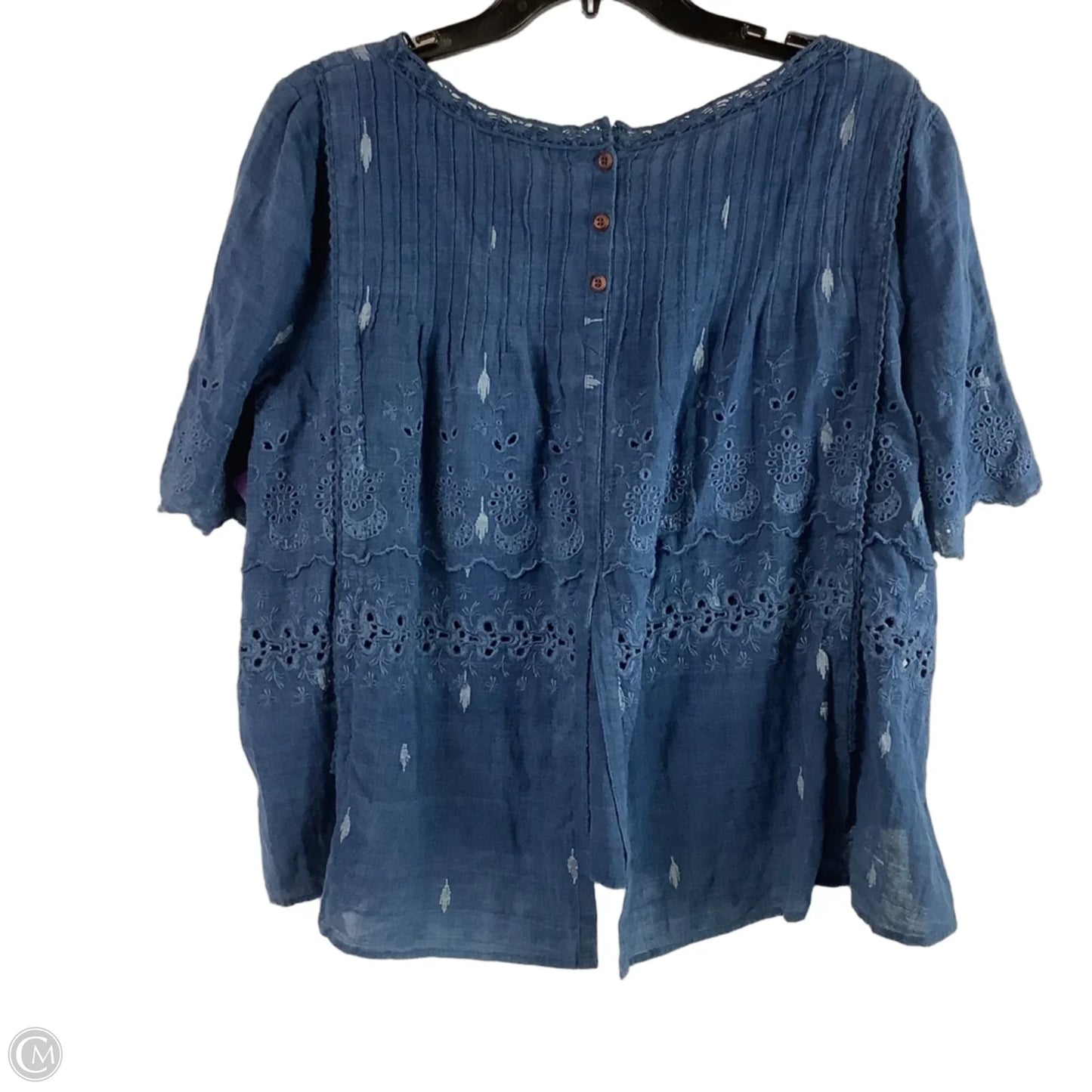 Top Short Sleeve By Free People In Navy, Size: S