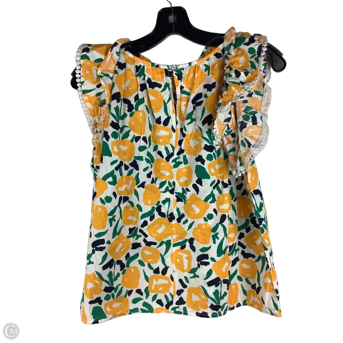Top Short Sleeve By Thml In Yellow, Size: S