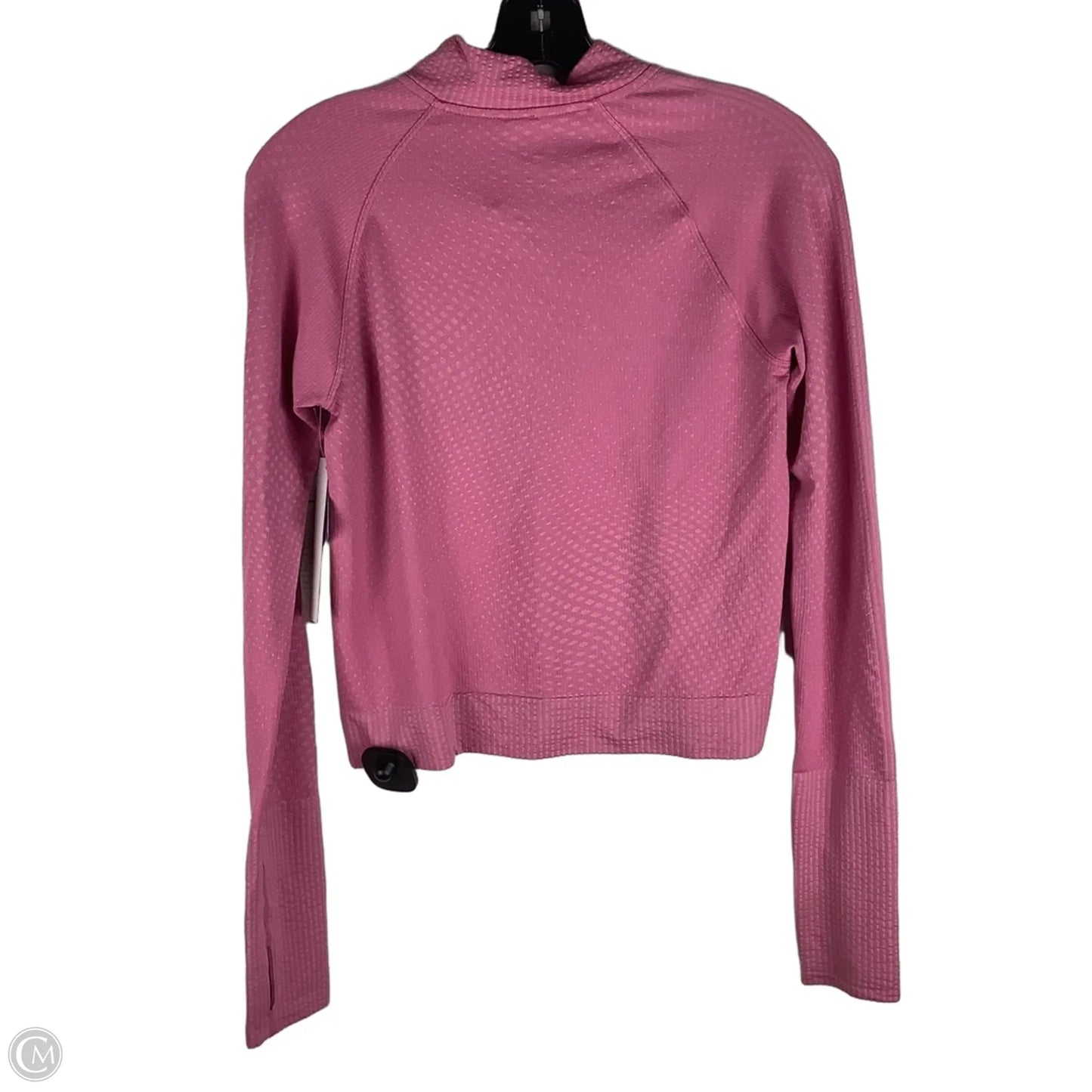 Athletic Top Long Sleeve Collar By Lululemon In Pink, Size: 6