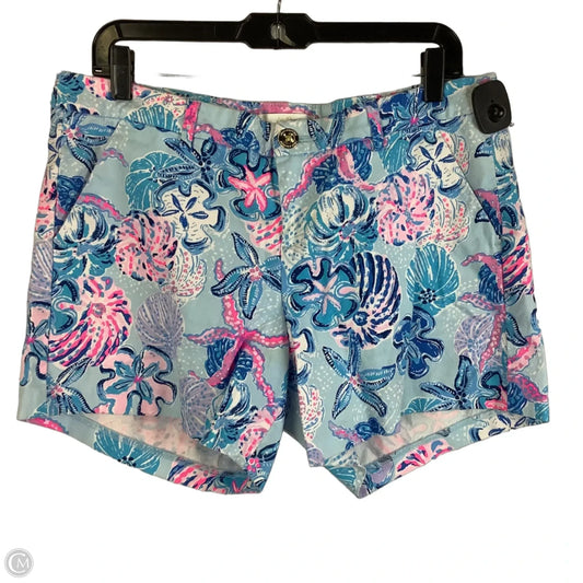 Shorts Designer By Lilly Pulitzer In Blue & Pink, Size: 12