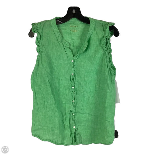 Top Sleeveless Designer By Lilly Pulitzer In Green, Size: L