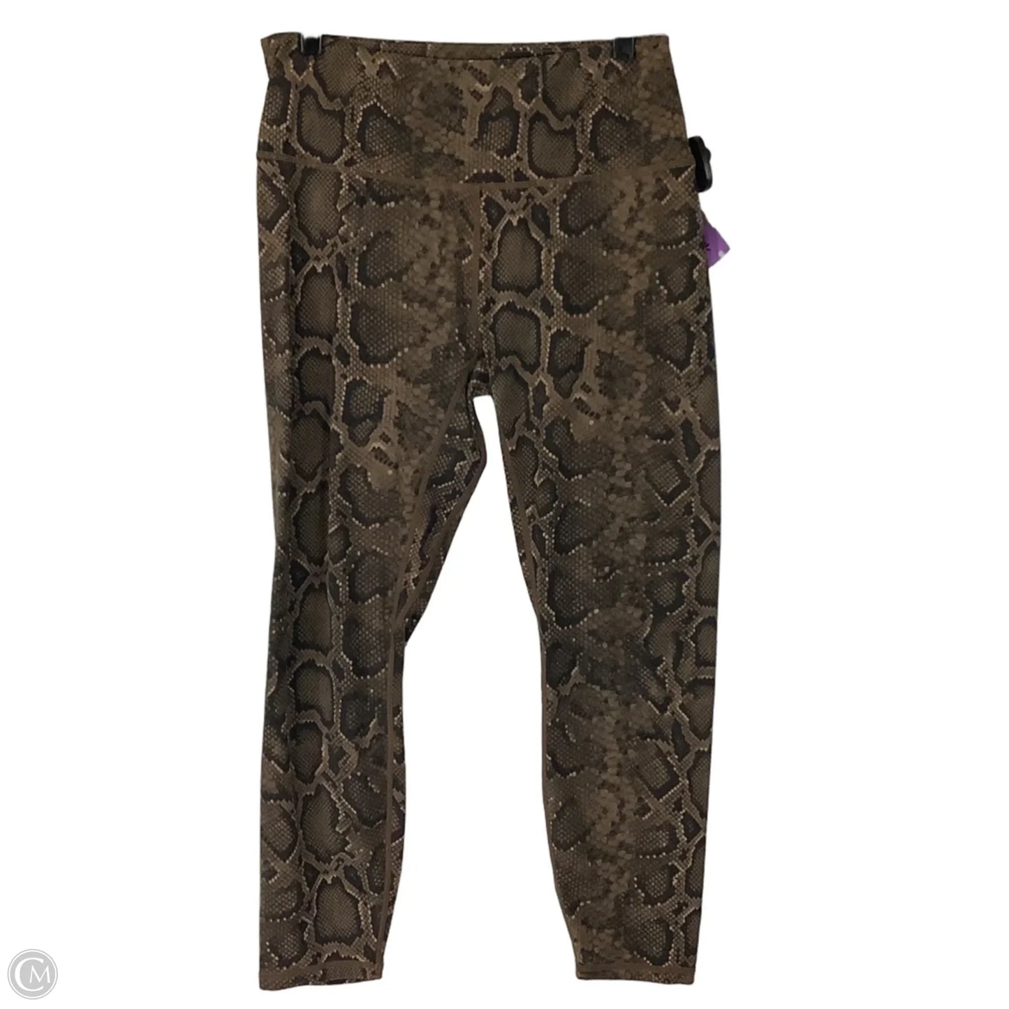 Athletic Leggings By Varley In Snakeskin Print, Size: L