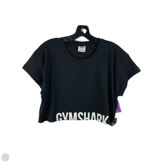 Athletic Top Short Sleeve By Gym Shark In Black, Size: L