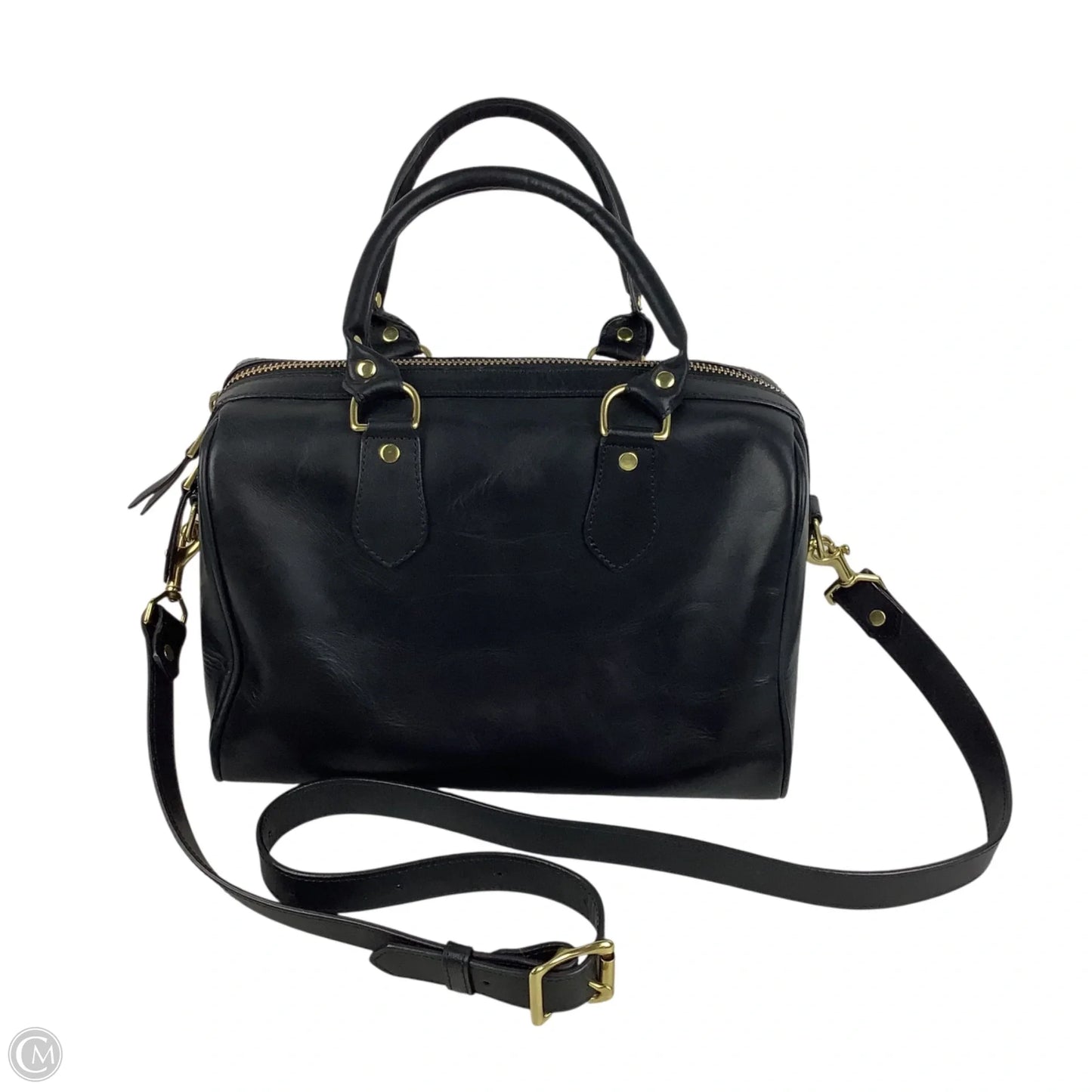 Handbag Leather By Cma, Size: Medium