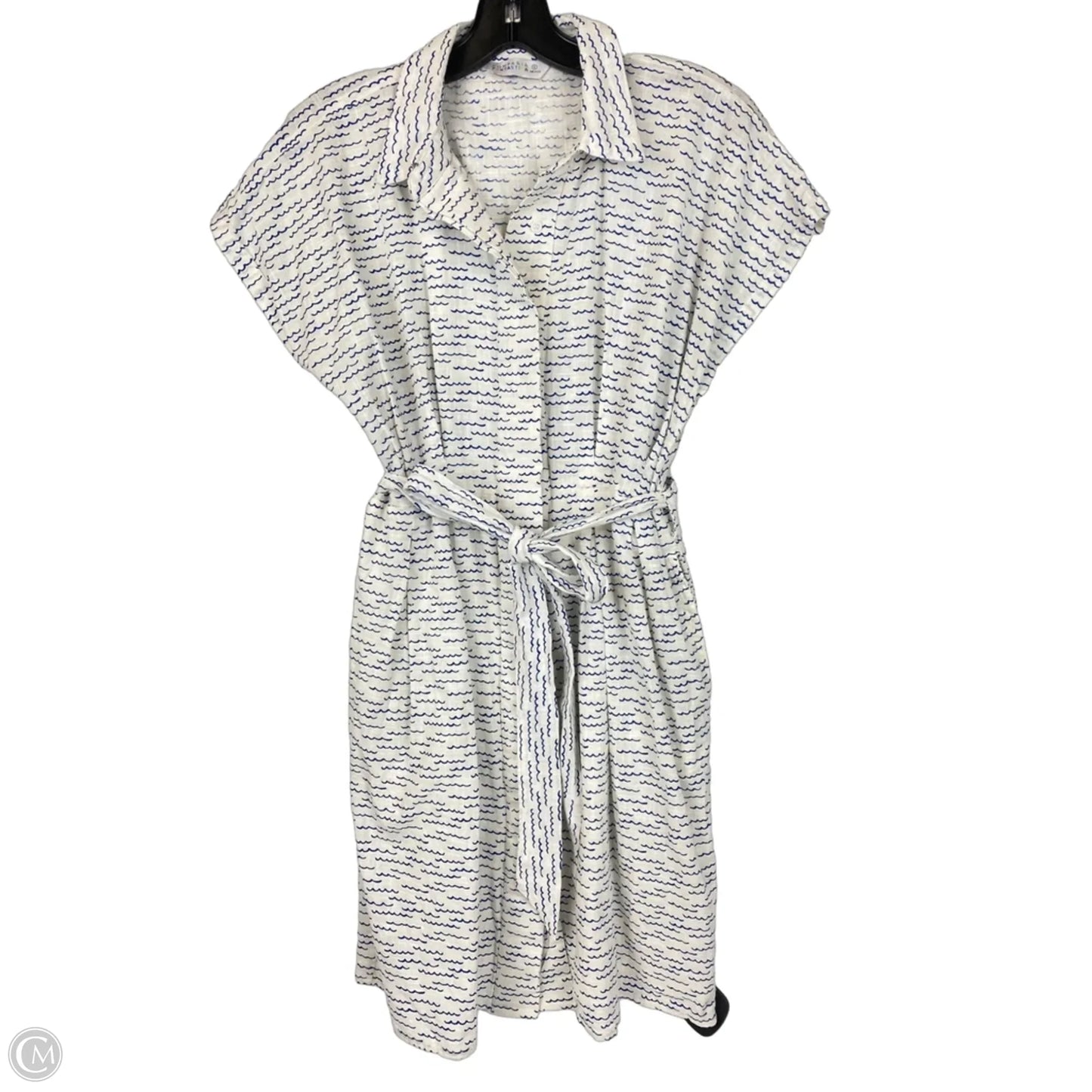 Dress Casual Short By Cmc In Blue & White, Size: S